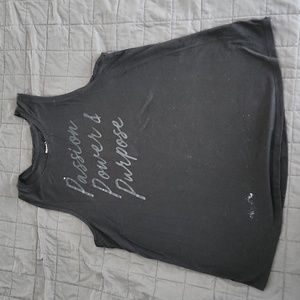 Old Navy Workout Tank w. Black Shine Lettering